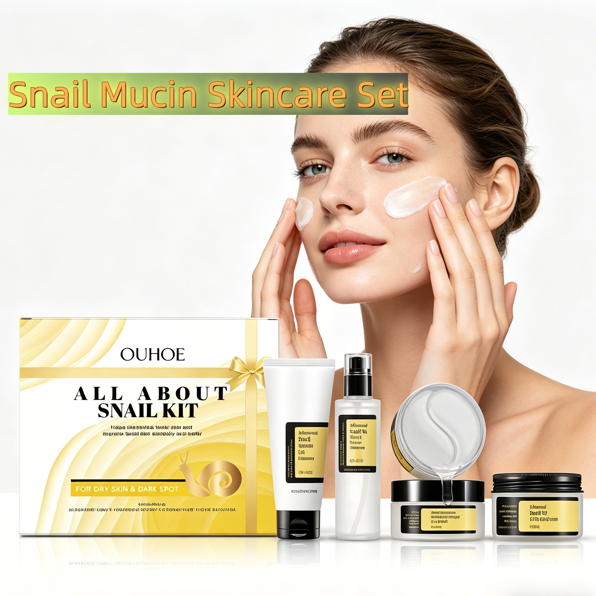 Snail Mucin Essence - Snail Mucin Skincare Set-Complete 4-Step Glow