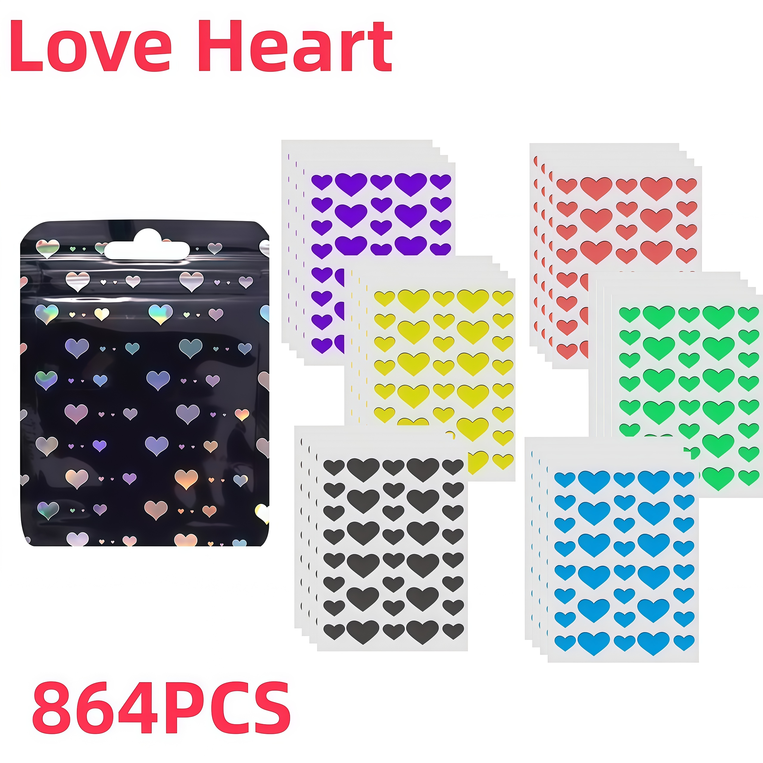 864PCS Cute Heart Shape Pimple - Skincare You avis et prix