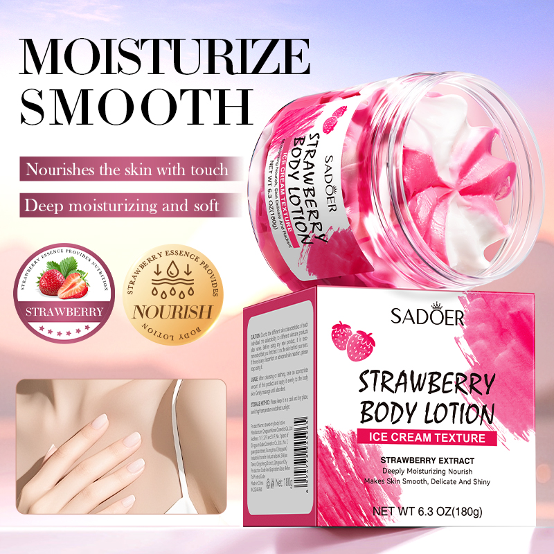 180g Strawberry Body Lotion, C - Skincare Ingredients avis et prix