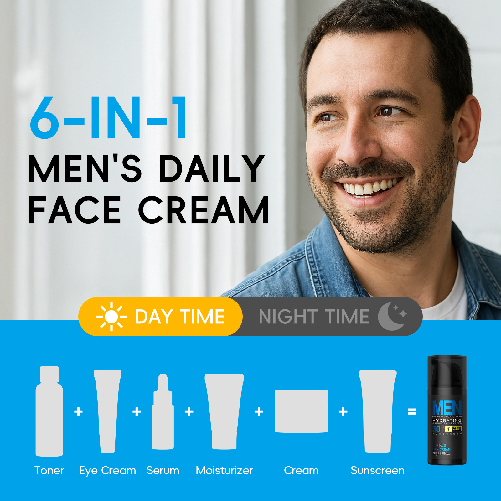 LAIKOU SPF30 Men Face Moisturi - Skincare Oily Skin avis et prix