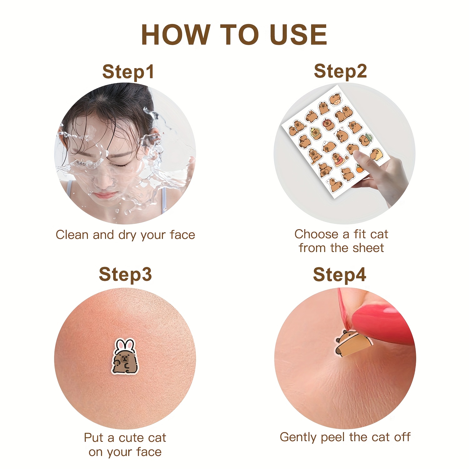 Capybara Shaped Pimple Patches - Skincare You avis et prix