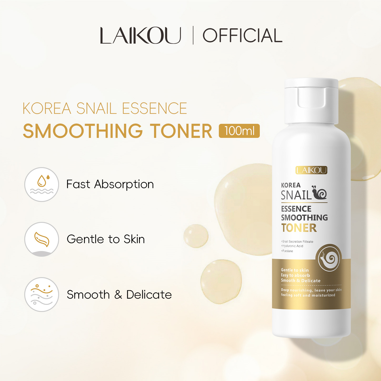 LAIKOU Snail Mucin Face Mist L - Snail Mucin Essence avis et prix