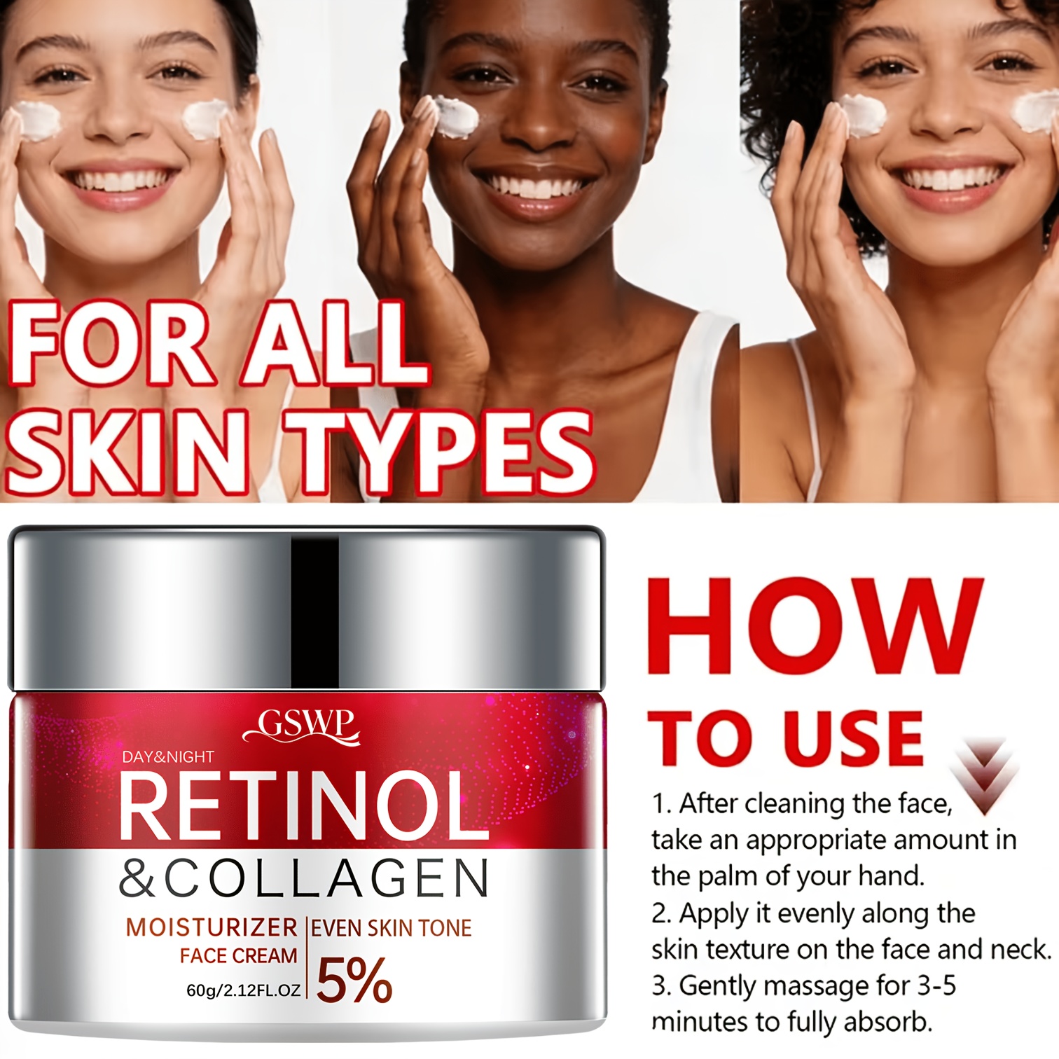 GSWP Retinol Moisturizing Crea - Skincare Ingredients avis et prix
