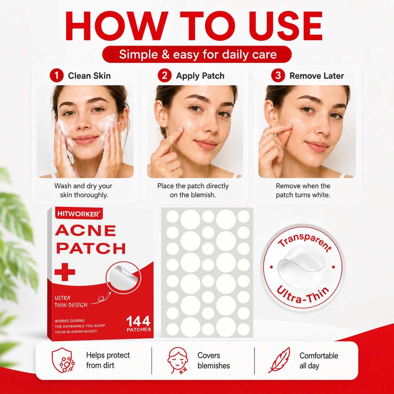 144Pcs Hydrocolloid Acne Pimpl - Skincare You avis et prix