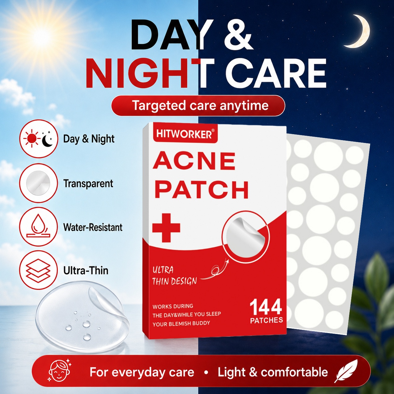 144Pcs Hydrocolloid Acne Pimpl - Skincare You avis et prix