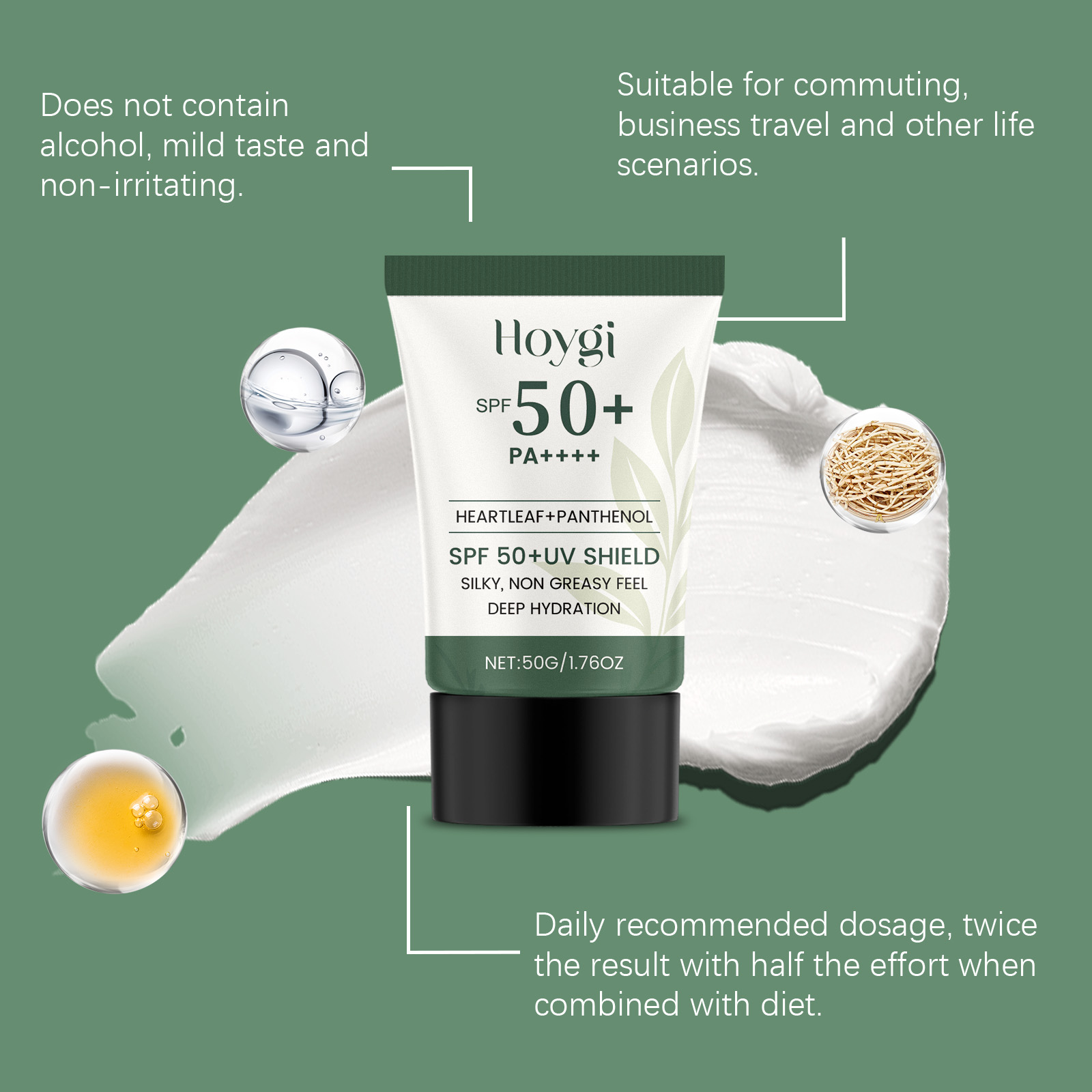 HOYGI Face Cream Sunscreen Mat - Panthenol Repair Balm avis et prix