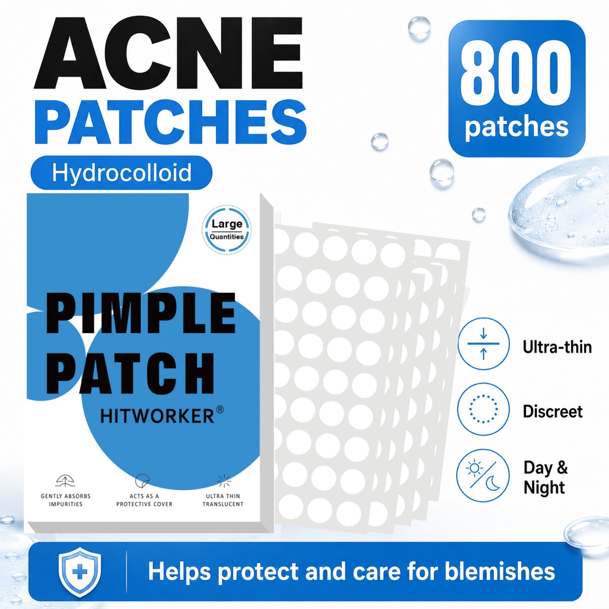 800Pcs Hydrocolloid Acne Pimpl - Skincare You avis et prix
